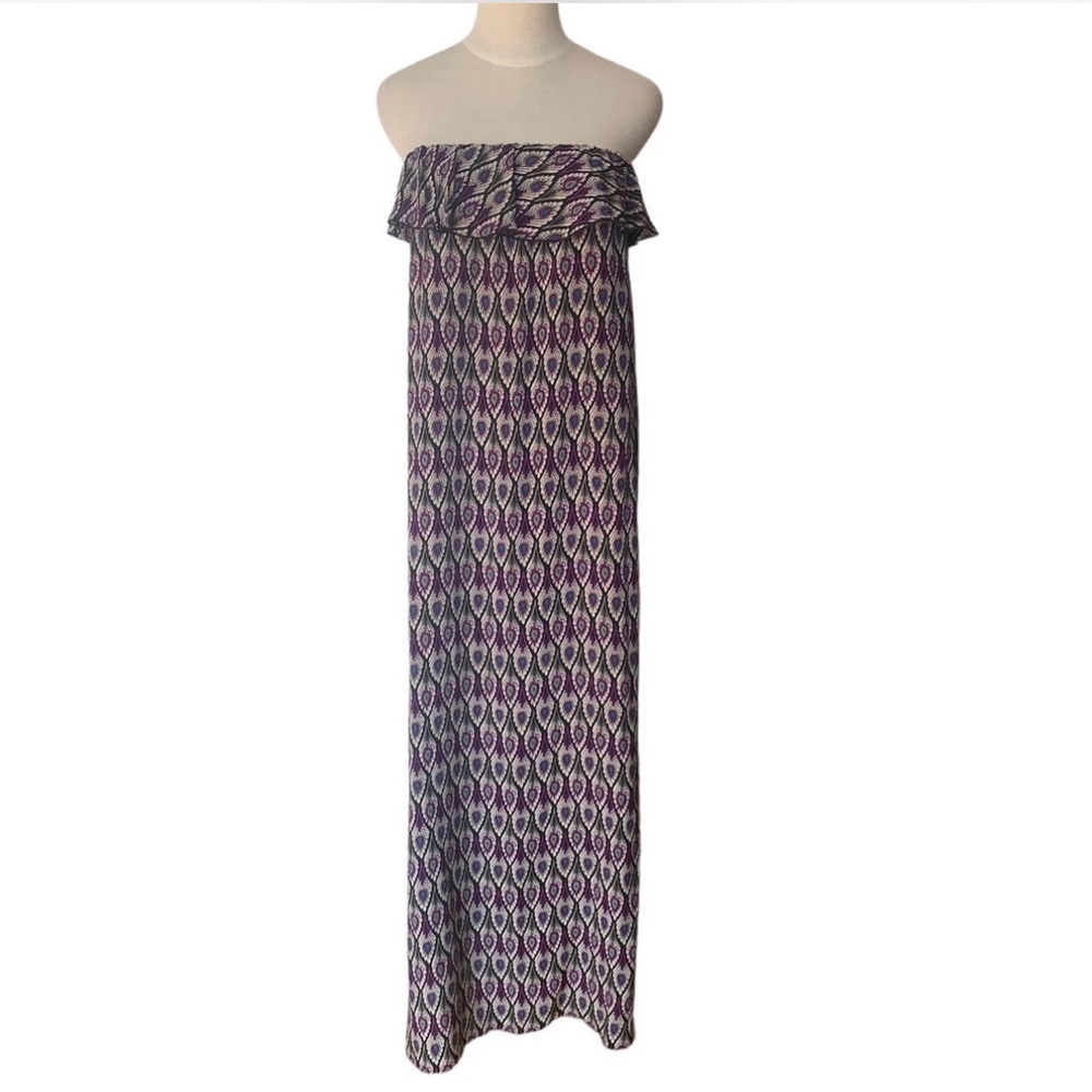 Amanda Uprichard Silk strapless Maxi Dress